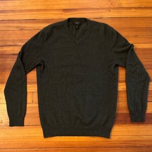 Club Room Men's Forest Green V-Neck Sweater
